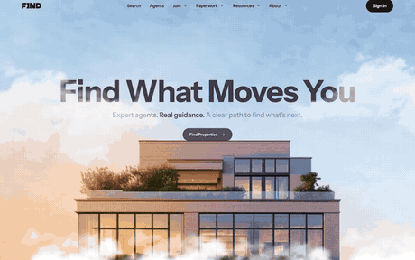 Anteprima del sito Find Real Estate