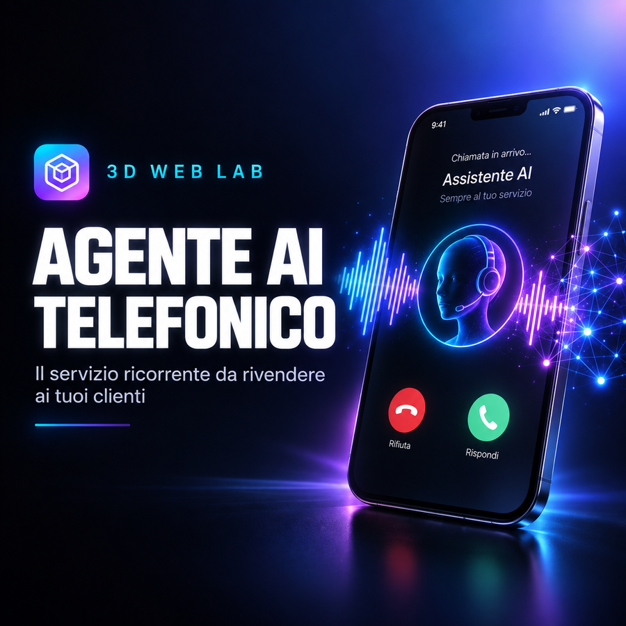 AGENTE AI TELEFONICO — Il servizio ricorrente da 300-500 €/mese per ogni cliente
