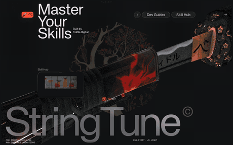 Anteprima del sito String Tune
